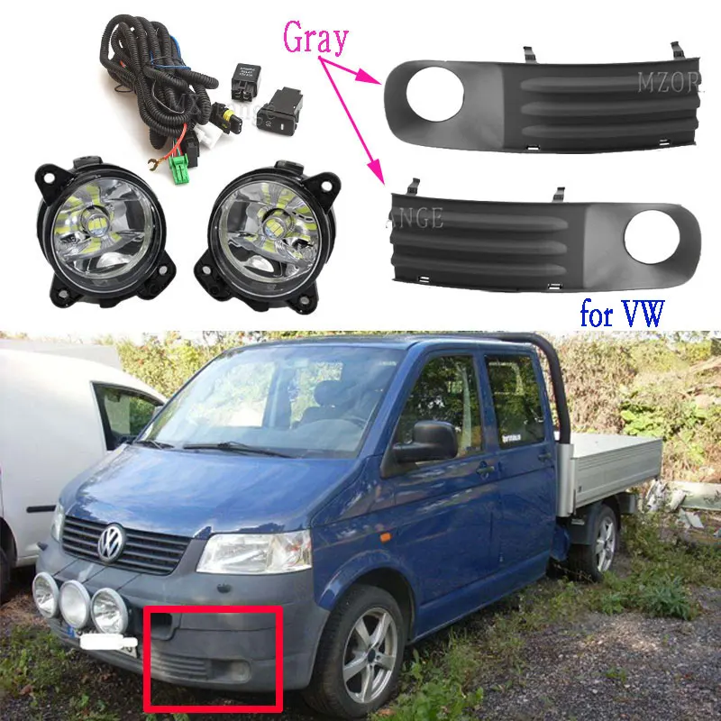 Туман светильник s для VW Transporter T5 Multivan Caravelle 2003 2010 светодиодный противотуманный