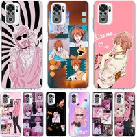 yarichin club anime capa phone case funda for xiaomi redmi note 10 pro 9s 10s 9 8 pro 8t 8a 9a 9c 7 7a 6 6a k30 back cover coque