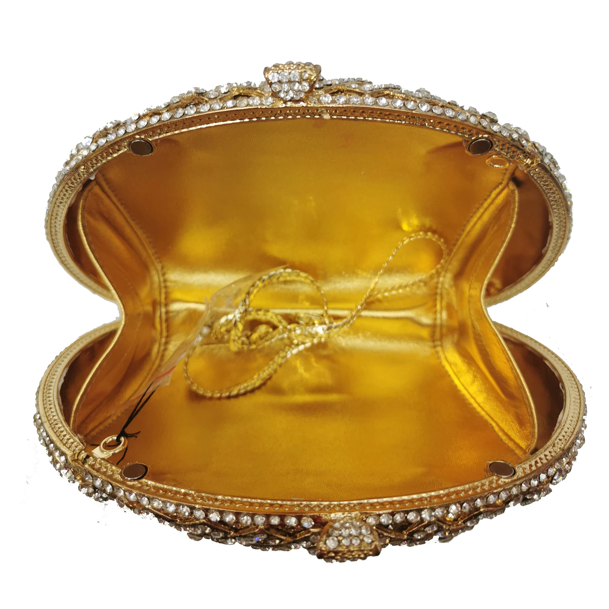 

2020 White Rhinestone Diamond Women Evening Shoulder Handbags Ladies Crystal Party Purse Female Prom Chain Mini Clutches