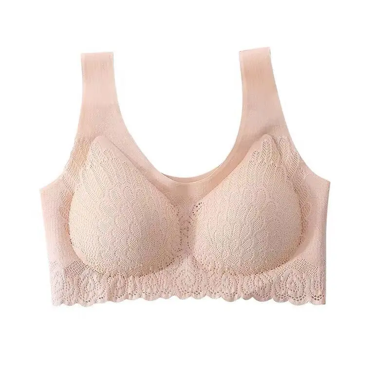 

Lace Sexy Bra Seamless Wireless Vest Sports Yoga Sleep Underwear for Women