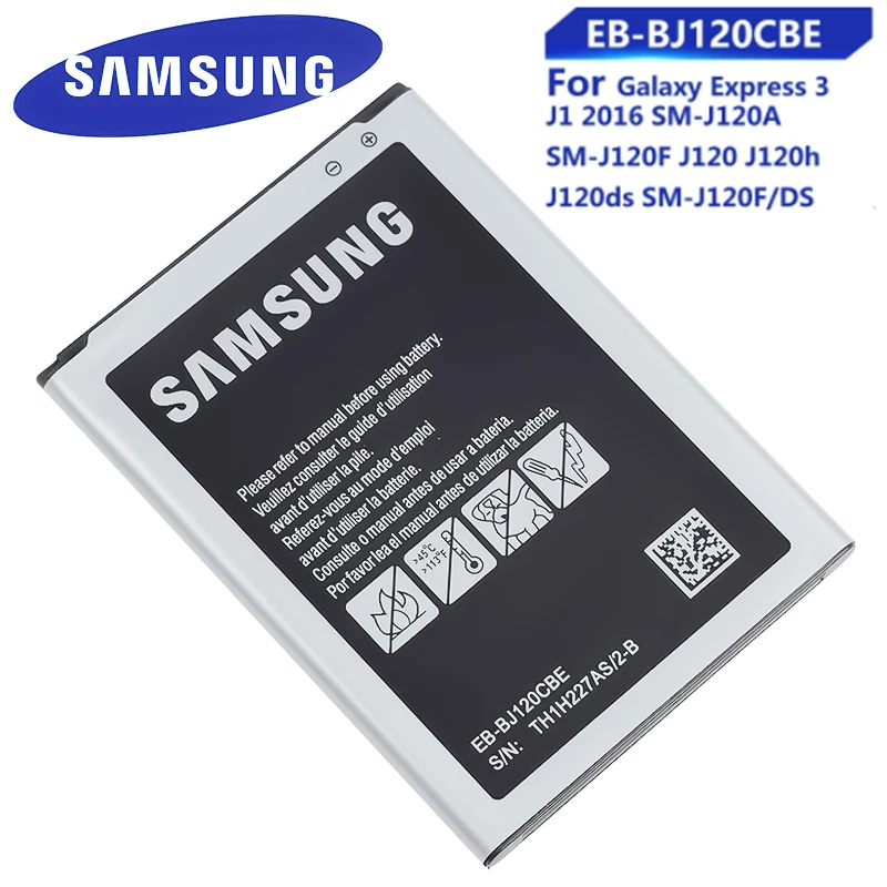 Оригинальная Аккумуляторная Батарея Φ для Samsung Galaxy Express 3 J1 2016 Φ/DS J120 J120h J120DS |