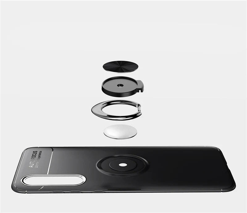 ДЛЯ VIVO V17 Neo чехол с металлическим кольцом на палец Матовый Мягкий ТПУ силиконовый чехол на заднюю панель для VIVO Y7s S1 индийская версия IQOO Neo чехол для телефона