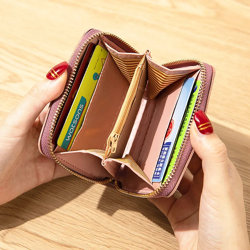 Zipper Coin Purses Short Wallet Pocket Purse Girls Moneybags ID Card Holder Women Lovely Notecase Flap Billfold Bags | Багаж и сумки