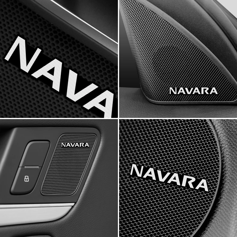 10 шт. 3D алюминиевый динамик стерео значок эмблема наклейка для Nissan Navara d40 d22 d23 np300