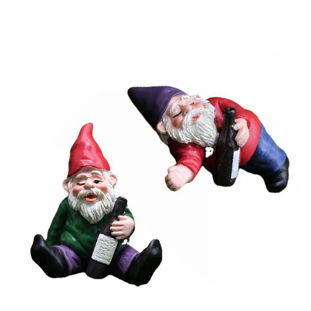 

Miniature Garden Dwarf Personality Outdoor Decoration Elf Resin Indoor Furniture Decoration Supplies