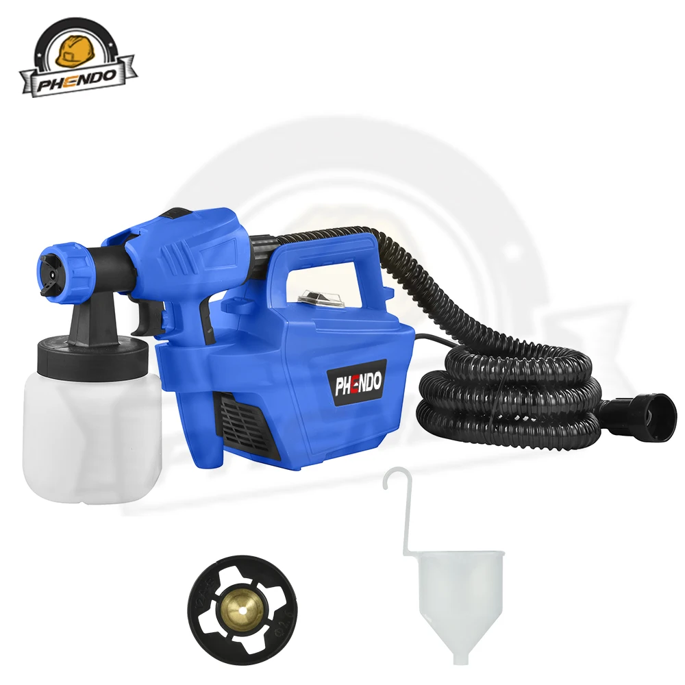 PHENDO Краски опрыскиватель 800W HVLP домашний электрический пистолет распылитель с 3