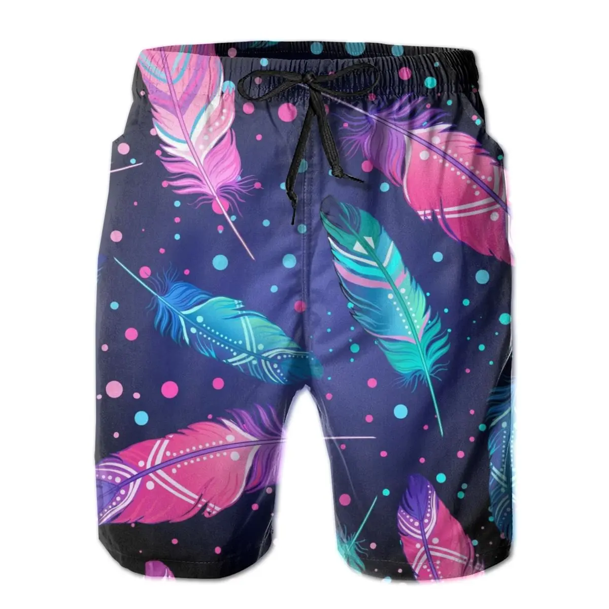 

Mens Sweatpants Featrers On Black Beach Board Swim Trunks Sport Quick Dry Mesh Casual Pretty Novelty Retro Shorts for Boy