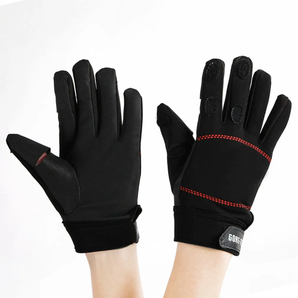 

Fishing Gloves Winter Thickened Warm Gloves Three-finger Breathable Gloves Non-slip Outdoor Warm Gloves