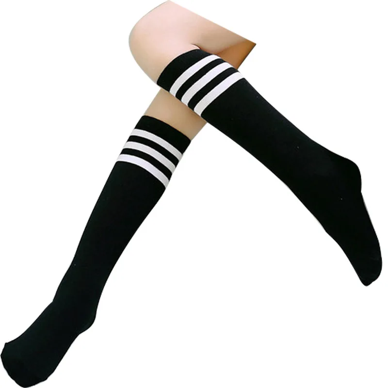 

Baby Girl Stockings Student Socks For Japanese Children Three Bar Cotton Socks Striped Kids Stockings