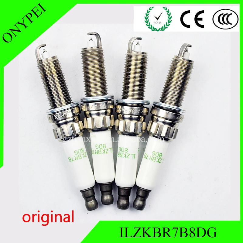 

4-6pcs Original Iridium PLATINUM spark plug ILZKBR7B8DG For 95770 0242129512 PLZKBR7A-G VXUH22 ZQR8S1302 12127534226 12120034098