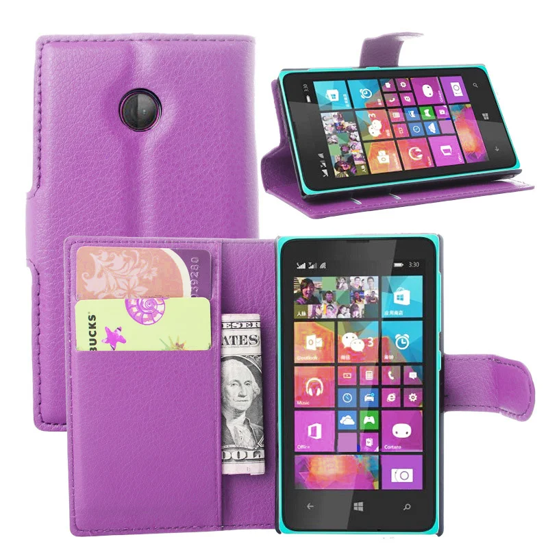 

Wallet Flip Leather Case For Nokia Microsoft Lumia 532 Dual SIM RM-1032 Leather back Cover case with Stand Etui Coque funda case