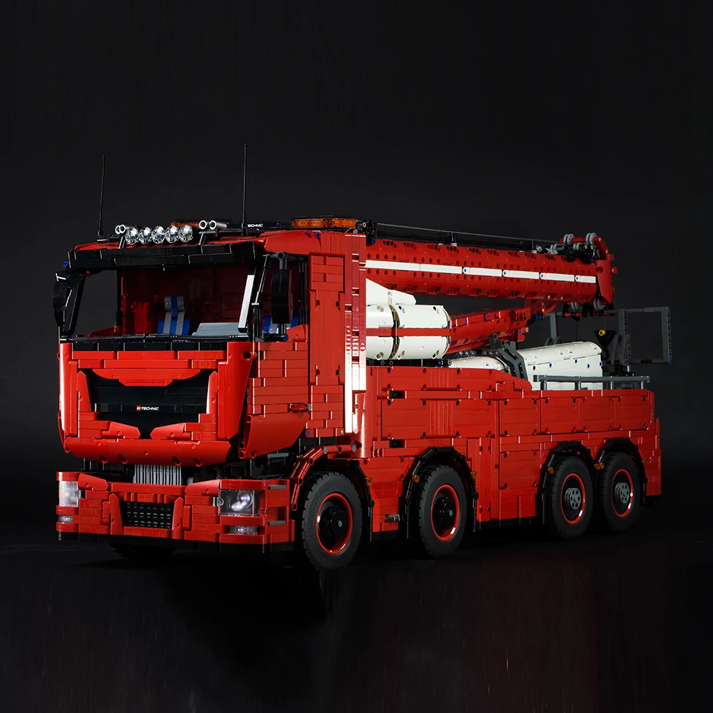 

Грузовик-эвакуатор с мотором и силовыми функциями MOC RC MKII, подходит для высокотехнологичных 2021, наборы строительных блоков, игрушка для само...