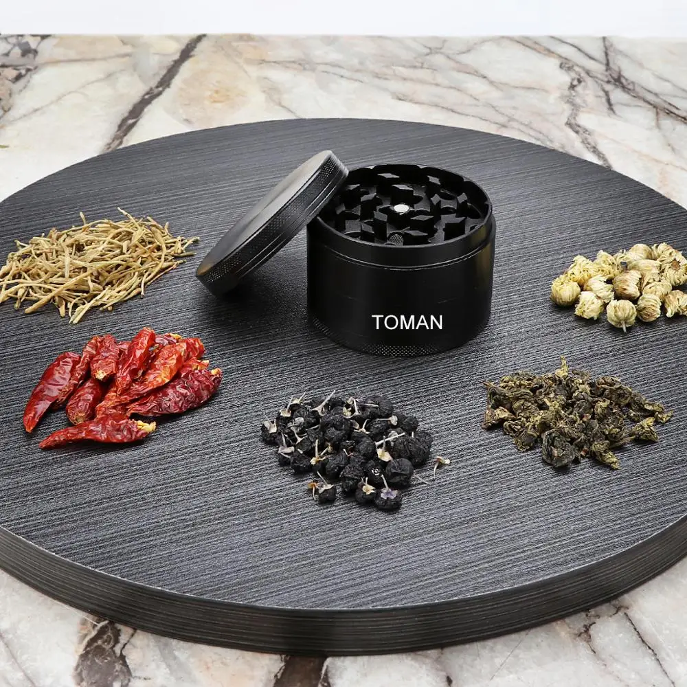 

63mm Metal Smoke Grinder Herb Zinc Alloy Herb Crusher Handmade Mill Grinder Smoke Pipe Gadgets for Smoking Accessories
