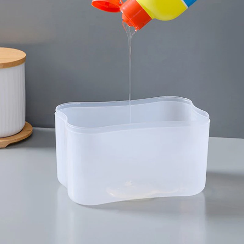 

Soap Pump Dispenser With Sponge Holder Liquid Dispenser Container