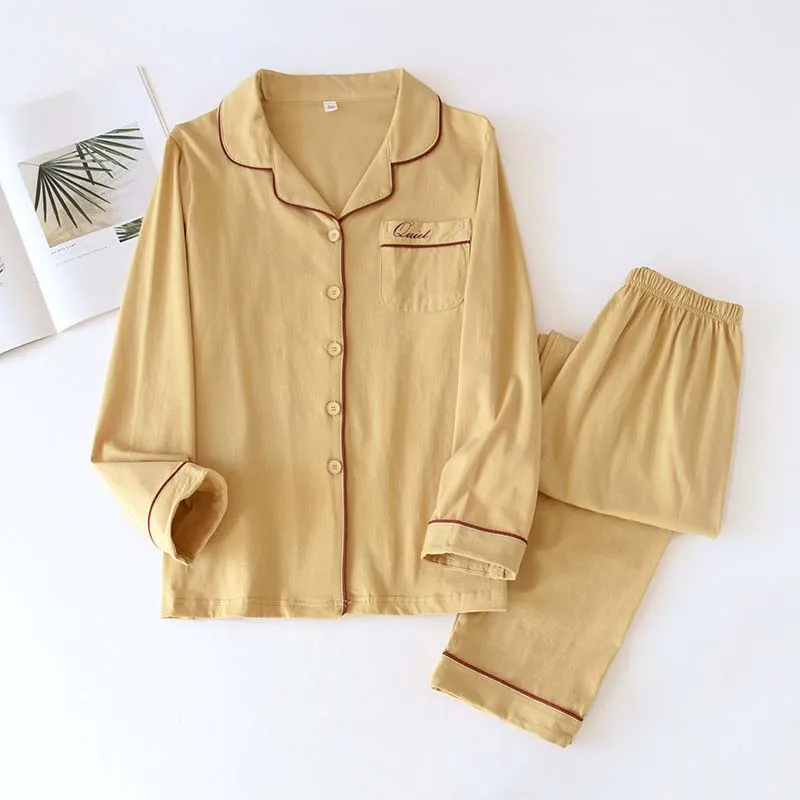 

Autumn Cotton Pajama Set Women Loungewear Pjs Women Sleepwear Spring Lounge Wear Set Ladies Long sleeve Home Suit Homewear