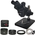 Цифровой тринокулярный микроскоп 38MP HD с USB 3.5X-90X, с мультифокальным фокусом, головка микроскопа, камера 144 светодиодный светодиодсветильник ка, Мобильный ремонт телефона PCB