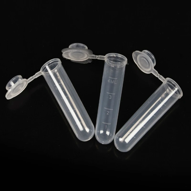 

300Pcs 5ml Centrifuge Test Tube Clear Plastic Centrifugal Tube Container Round Bottom EP Tube with Scale