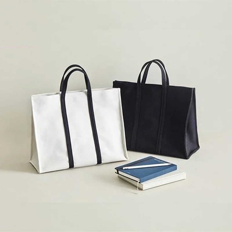 

Простая стильная Холщовая Сумка для женщин, студентов колледжа, новинка 2021, Портативная сумка на плечо, портфель , сумка для ноутбука, вмести...