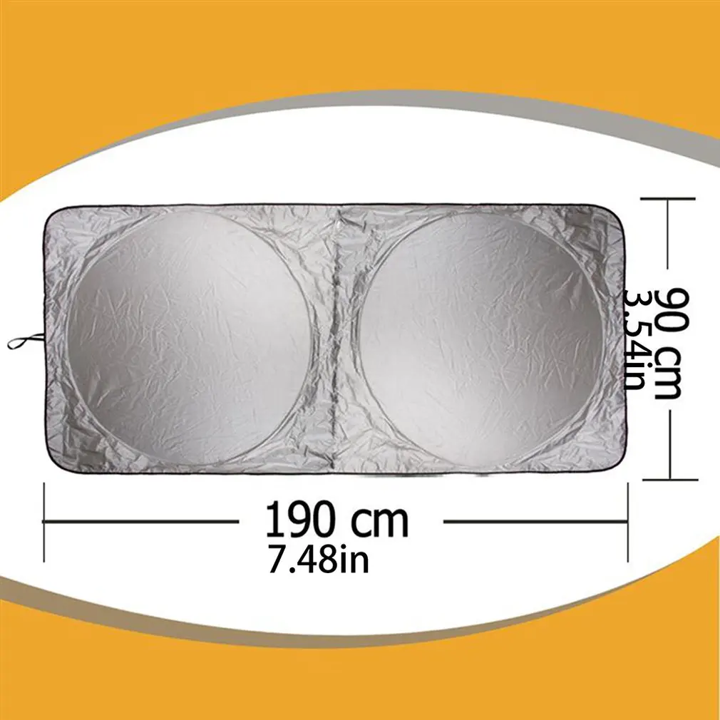 

190 X 90Cm Car Sunshade Sun Shade Windshield Front Rear Window Film Visor Cover Uv Protection Reflector Car-Styling