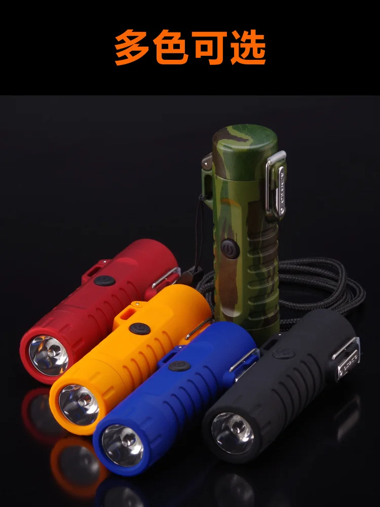 Водонепроницаемая Горячая USB электрическая двойная дуговая Зажигалка