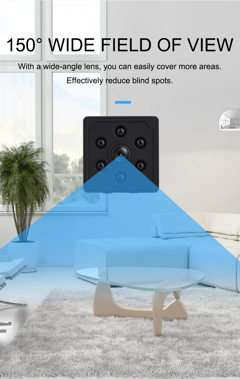 Wi Fi мини Камера Secret XD IP HD1080P Сенсор обнаружения движения камера Ночное видение