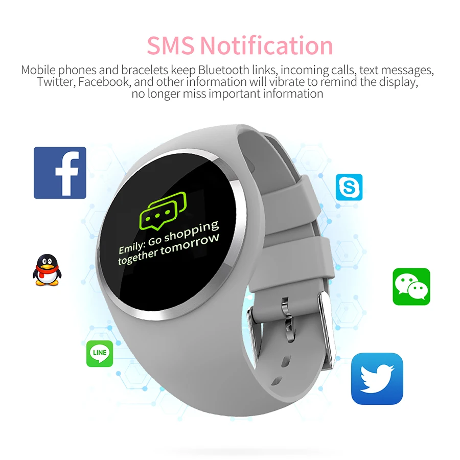 2019 Upgrade Fashion Smart Watch HR Blood Pressure Monitor Women Physiological Reminder Smartwatch For Android IOS | Электроника