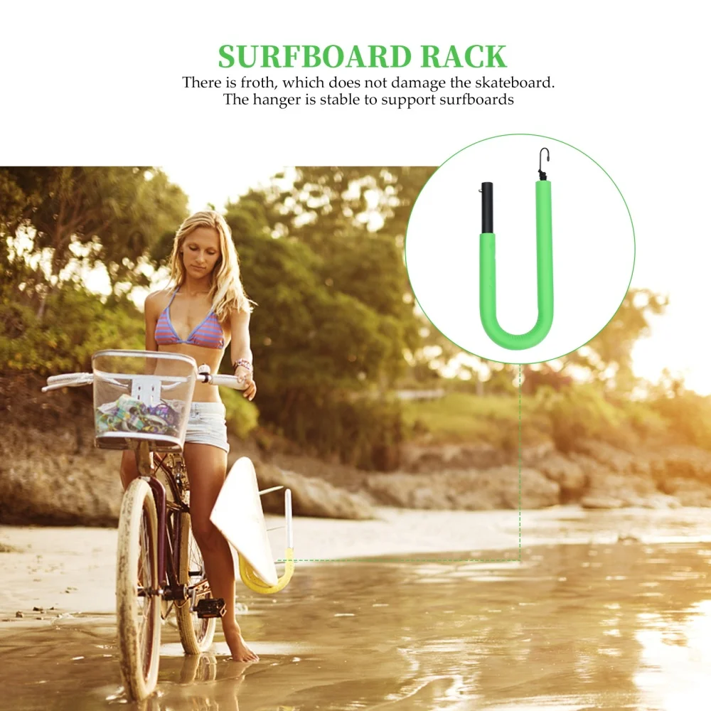 

1 Set Surfboard Bike Rack Wake board Carrier Surfboard Bracket (Green and Black)