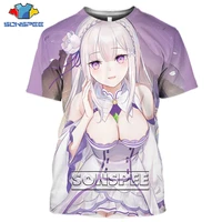 sonspee summer hot selling t shirts anime sexy loli men women short tshirt harajuku games casual funny mens fashion top