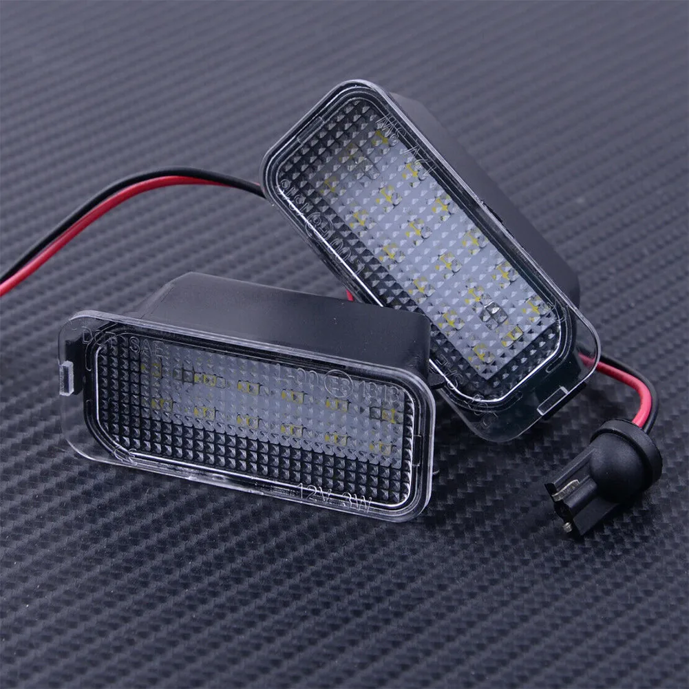 

2pcs For Ford LED License Plate Lamp Fiesta Focus Galaxy C-max S-MAX Mondeo Escape Tiger Jaguar Car Lights Accessories