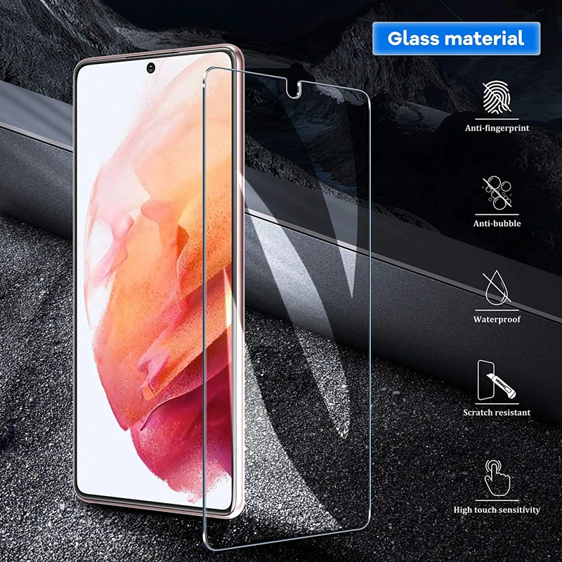 2pcs tempered glass for samsung galaxy s21 5g 6 2 inch screen protector hd clear anti scratch bubble free free global shipping