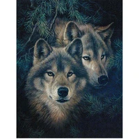 5d diamond painting animal wolf diamond embroidery for children hobby and handicraft full round drill rhinestones pictures