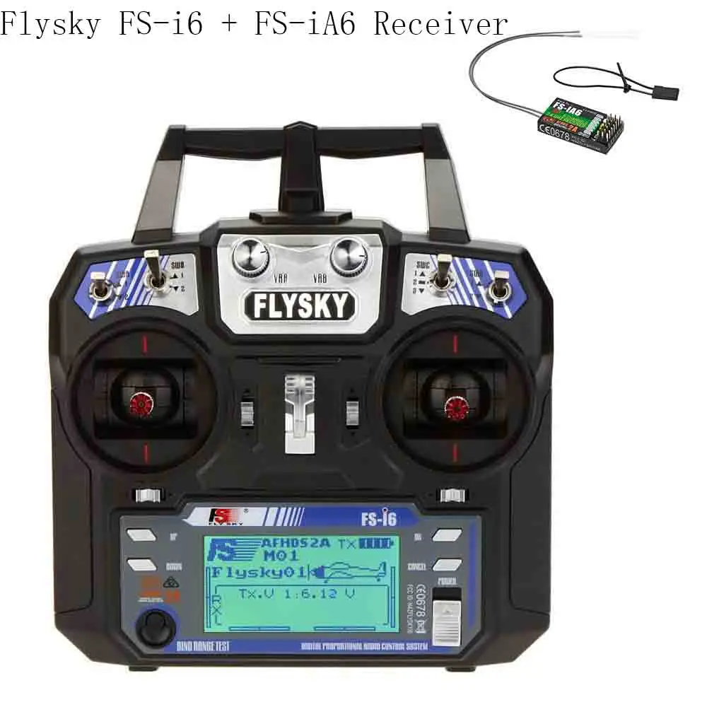 Flysky FS i6 AFHDS 2A 2 4 GHz 6CH радиосистема передатчик для радиоуправляемого вертолета Glider