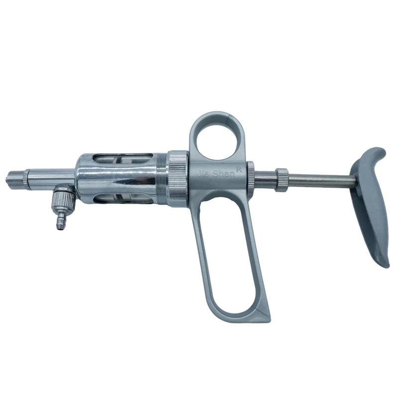 

10ML Veterinary Adjustable Continuous syringe Pig Cattle and Sheep Vaccine Injection device Full Metal Injector Animal husbandry