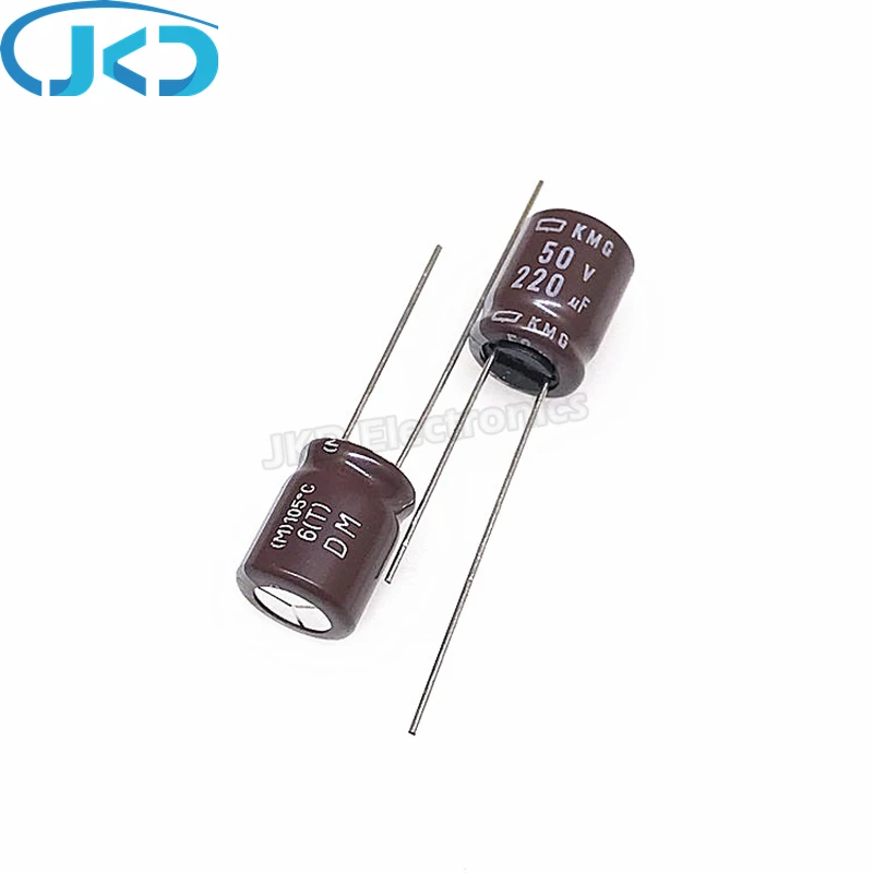 

10pcs 220uF 50V Japan NCC KMG Series 10*20mm Low impedance 50V220uF Aluminum Electrolytic Capacitor