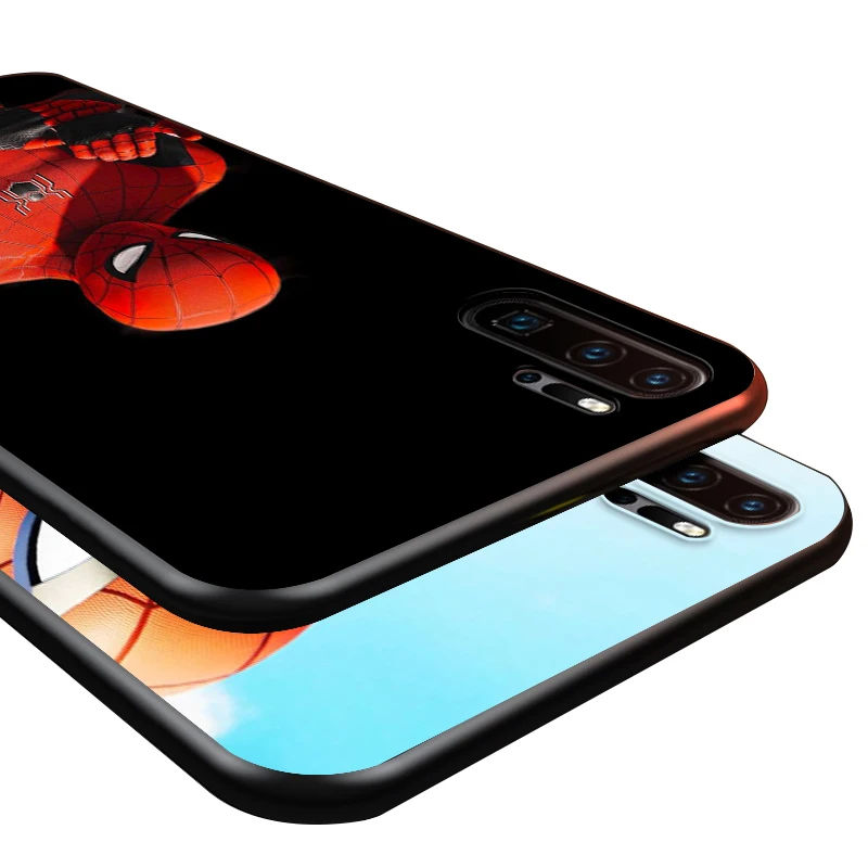 

Marvel hero Peter Parker For Huawei P8 P9 P10 P20 P30 P40 P50 Lite E RU Pro 2017 2019 mini TPU Black Phone Case