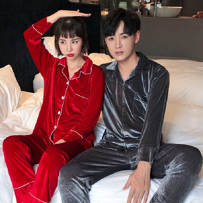 XIZOU/Роскошный Пижамный костюм атласные пижамные комплекты семейная Пижама для