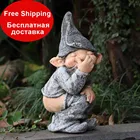 Демонстрационная форма, имитация Смешной Детской миниатюрной карликовой фигурки, статуэтка для садоводства, офиса, настольного декора спальни, мягкий подарок