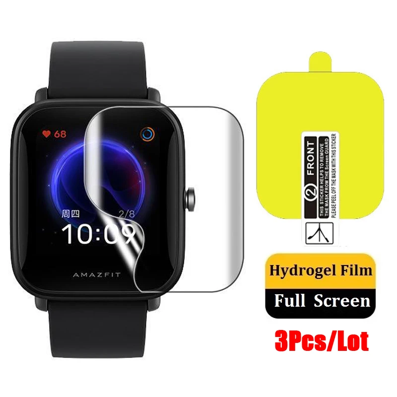 3Pcs TPU Soft Hydrogel Film Screen Protector For Xiaomi HuaMi Amazfit GTR 2 2E SmartWatch Accessories GTS 2Mini | Электроника
