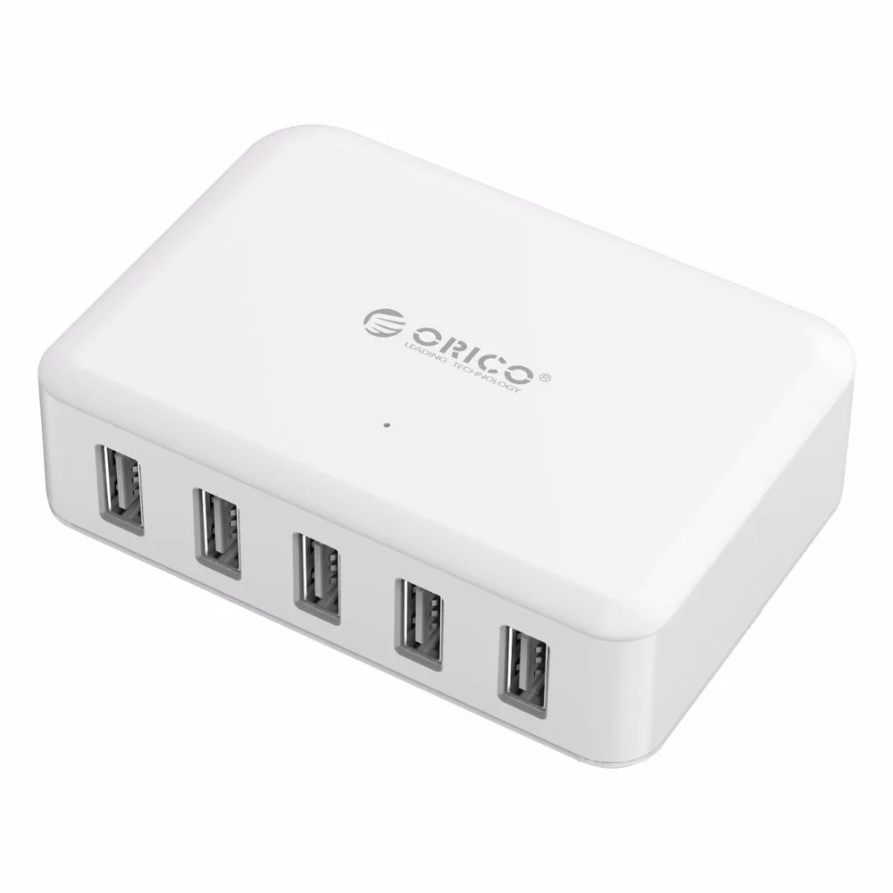 ORICO USB зарядное устройство 8A 40 вт универсальное 5 портов зарядное устройство EU US UK AU штекер Адаптер для мобильного телефона для iPhone 8 samsung s9 Xiaomi Galaxy S7
