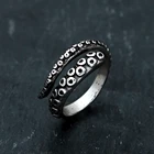 Мужское Винтажное кольцо-осьминог, в стиле панк