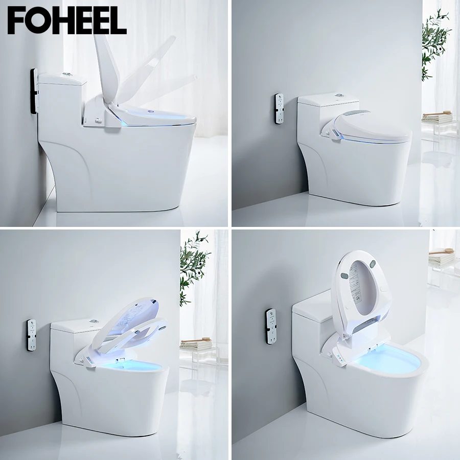 FOHEEL автоматическое открытое умное сиденье для унитаза электрическое биде WC