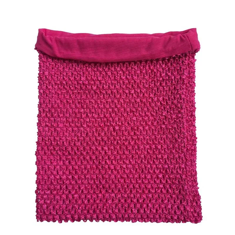 Rose 20x20cm 1 шт., 20x20 см, 8 дюймов, эластичная трикотажная юбка-пачка на груди с подкладкой «кроше» для самостоятельной сборки, платье с пайетками, юбка, Рождественская фатиновая кружевная ткань - Color: Rose 20x20cm