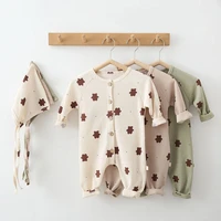 0 24m newborn baby boy girl romper long sleeve autumn winter clothes pajama romper cotton cute jumpsuit photography outfits