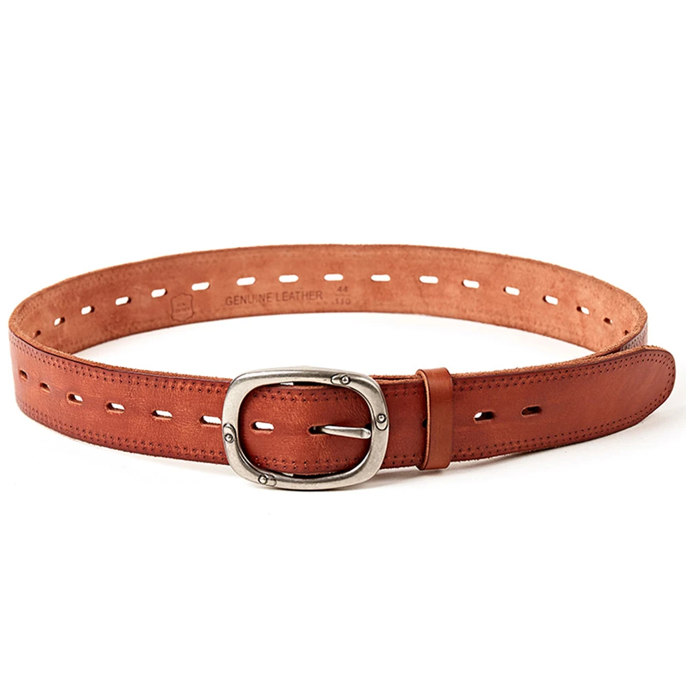 

2021 HJones Men Belt Genuine Top Full Grain Adjustable Pin Buckle Elegant Feel for Business Men Premium Quality PK1303
