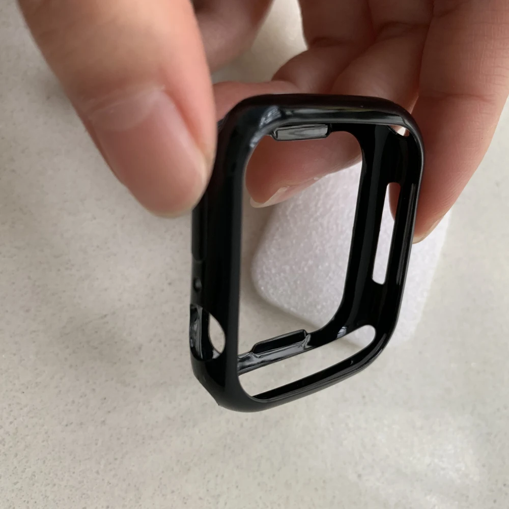 Ультра тонкий мягкий силиконовый чехол для Apple Watch iWatch серии 4 5 TPU защита рамки 40 мм
