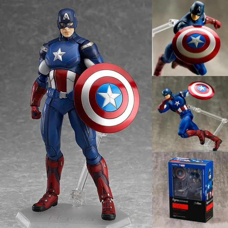 Фигурка героя аниме Marvel Капитан Америка ПВХ фигурка #226 рождественские игрушки