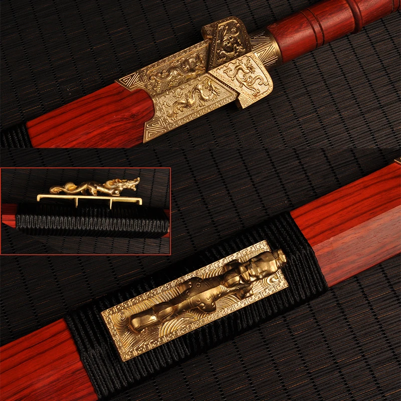 Металлический домашний декоративный античный китайский меч складные стальные