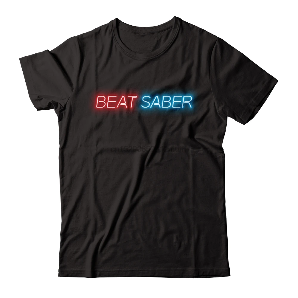 Летняя забавная футболка с принтом для мужчин и женщин Beat Saber Tee (2) | Мужская одежда