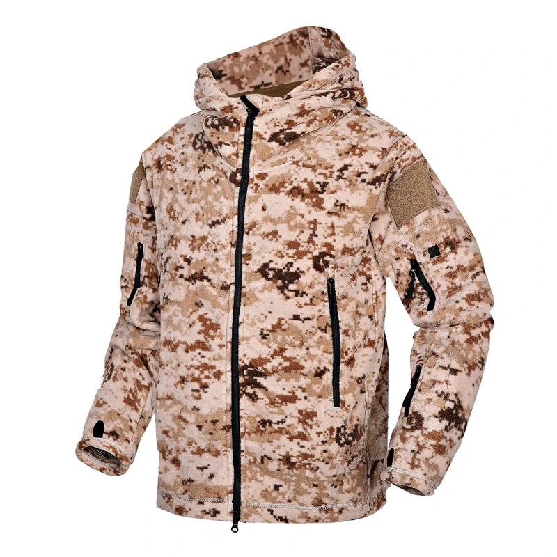 Outdoor Men Winter Warm Fleece Jackets Army Military Tactical Airsoft Jacket Coat Thermal Hiking Hunting Outwear Man Clothing | Спорт и