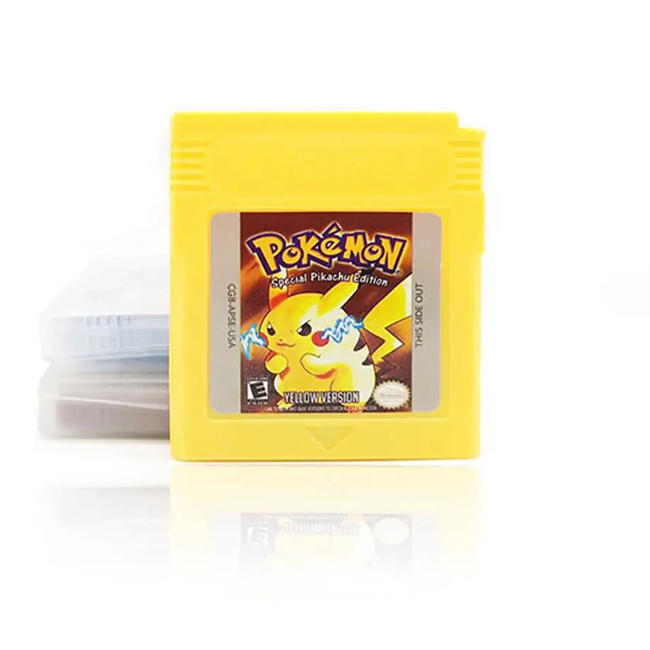 Cartucho para videojuegos de 16 bits, juego de Pokemon de consola, serie Azul, PLATA VERDE, amarillo, rojo y dorado-3